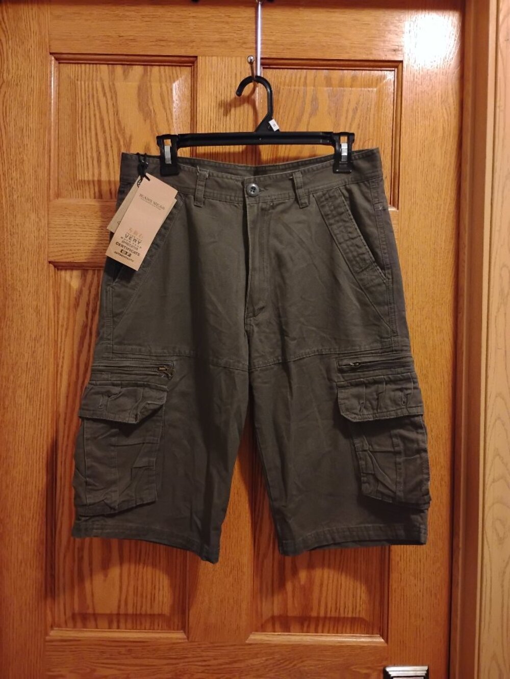 Jeans Wear Size 31 Men's Cargo Style Multi Pocket Dark Gray Shorts Size NWT
